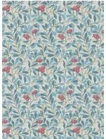 Morris & Co Carta da parati Arbutus - Woad/ Russet