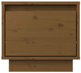 Comodini 2 pz miele 35x34x32 cm in legno massello di pino