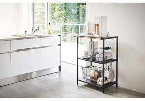 Scaffale nero opaco in acciaio 60x90x46,5 cm Tower – YAMAZAKI