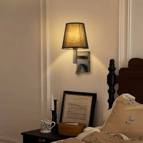 Brilagi - Applique a LED DEYA 1xE14/40W/230V + LED/3W nero