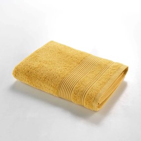 Asciugamano giallo in spugna di cotone 70x130 cm Tendresse - douceur d'intérieur