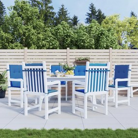 Cuscini Per Sedia 6 Pz Blu Reale 100x50x3 Cm İn Tessuto Oxford /