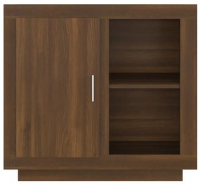 Credenza rovere marrone 80x40x75 cm