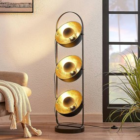 Lampada da terra Muriel Lindby, Nero, Soggiorno / Sala da pranzo, Metallo, Moderno, Lampada da terra