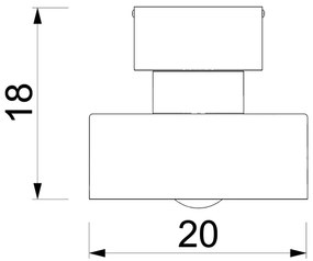 Plafoniera MARTI 1xE27/15W/230V bianco/cromo