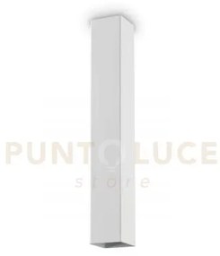 Look square lampada da soffitto 1 luce attacco gu10 6x40cm bianco