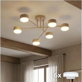 Brilagi - Plafoniera LED MONO 6xGX53/13W/230V beige