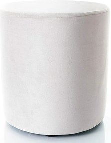 Pouf Doti B Velvet in velluto grigio chiaro – 38x38x42 cm