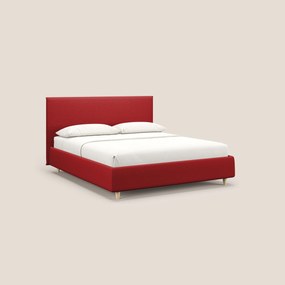 Teresa letto contenitore e sfoderabile in tessuto misto cotone impermeabile T13 rosso