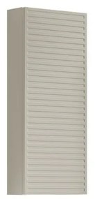 Pensile bagno Pixel laccato opaco grigio pastello, 1 anta apertura da sinistra P 17 x L 30 x H 80 cm