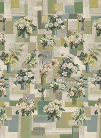 Designers Guild Tapete Celadon Vase Grasscloth - Celadon