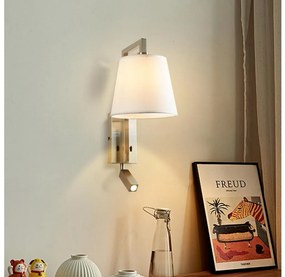 Brilagi - Applique a LED RAYA 1xE14/40W/230V + LED/3W bianco/cromo opaco