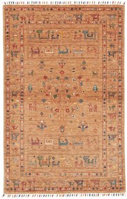 Samarkand Tappeto orientale 150 x 100 Giallo (Pakistan) Annodato A Mano