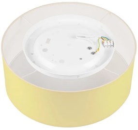 Plafoniera SIRJA PASTEL 1xE27/60W/230V diametro 35 cm giallo