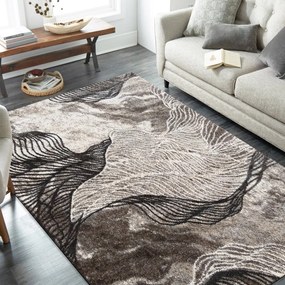 Sofisticato tappeto marrone con design interessante Larghezza: 120 cm | Lunghezza: 170 cm