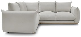 Divano angolare in grigio chiaro Ernest – Bobochic Paris