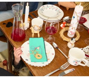 Candela a tema natalizio tempo di combustione 56 h Grand Cru Cottage 2025 – Rosendahl