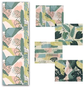 Set di 4 tovagliette e runner in tessuto - Minimalist Home World