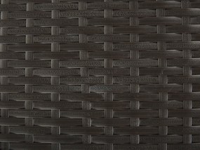 Cesta da giardino rattan marrone 126 x 46 cm MODENA Beliani