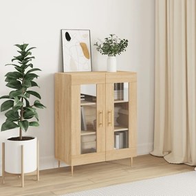 Credenza Rovere Sonoma 69,5x34x90 Cm İn Legno Multistrato /