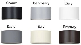 Piantana Contemporaneo Sigfrido Acciaio Nero Ecru 1 Luce E27 Ip20