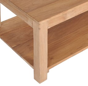 Tavolino da salotto 100x50x40 cm in legno massello di teak