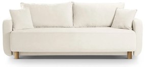 Divano color crema allungabile con contenitore 231 cm Elen – Micadoni