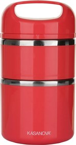 Portavivande termico 930 ml rosso