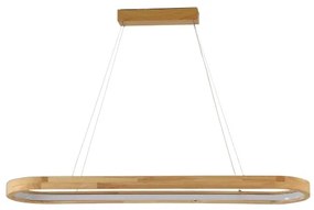 Brilagi - Lampada a sospensione con cavo LED UMEA WOOD LED/40W/230V 90x22 cm, legno di caucciù