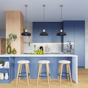 Sollux SL.1322 - Lampadario a sospensione con filo FANO 1xE27/15W/230V diametro 34 cm nero