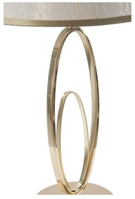 Lampada da tavolo bianca con design dorato Flush - Mauro Ferretti