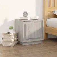 Comodino Grigio Sonoma 44x35x45 cm in Legno Multistrato 819848