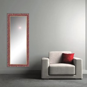 Specchio Camelia rettangolare rosso 125 x 40 cm
