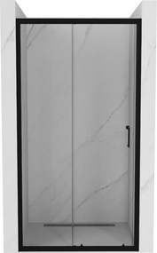 Mexen Apia porta doccia scorrevole 150 cm, trasparente, nero - 845-150-000-70-00