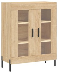 Credenza Rovere Sonoma 69,5x34x90 cm in Legno Multistrato