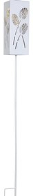 Decorazione a luce solare LED in metallo bianco Albaleaf - Star Trading
