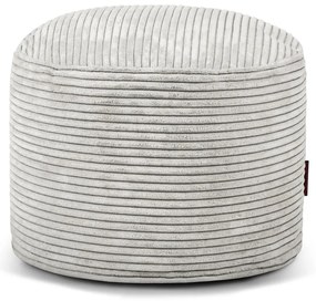 Puof a sacco color crema con rivestimento in velluto a coste Mini – SLOWDOWN