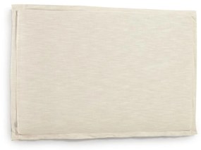 Kave Home - Testiera sfoderabile Tanit in lino bianco per letto da 160 cm