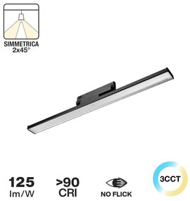 Lampada LED Lineare 34WTrifase60cm simm. 2x45° con driver Philips Colore Bianco Variabile CCT
