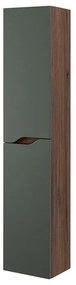 Colonna bagno sospesa 30x150 verde Maiori/Minori con ripiani interni