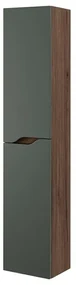 Colonna bagno sospesa 30x150 verde Maiori/Minori con ripiani interni