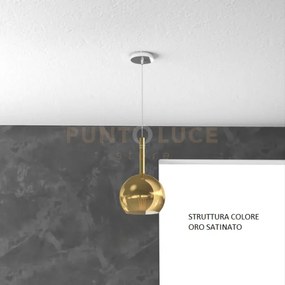Sosp. ottone sat. 1 luce piccola oro 1155os-sp-or