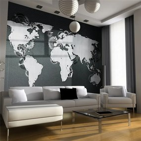 Fotomurale  Mechanical World  Colore Grigio, Dimensioni e Misure 350x270