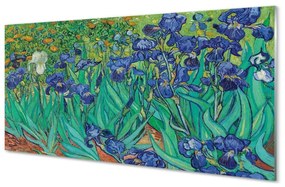 Quadro di vetro Iris - vincent van gogh 100x50 cm