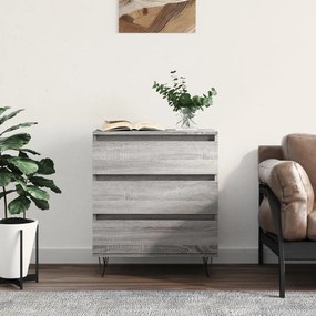 Credenza grigio sonoma 60x35x70 cm in legno multistrato