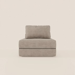 Rift poltrona letto con materasso alto 22 cm e memory foam - schienale mobile e tessuto smacchiabile T31