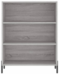 Credenza Grigio Sonoma 69,5x34x180 cm in Legno Multistrato