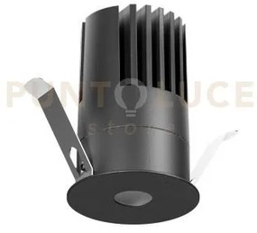Gfa1415c- faretto led ad incasso colore nero 3000k 1900lm 18w d.6,2cm