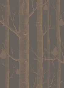 Cole & Son Carta da parati Woods & Pears - Charcoal/ Copper/ Bronze