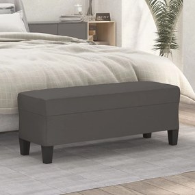Panca Grigia 100x35x41 Cm İn Similpelle /